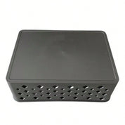 Kit 5 Cestos Organizadores Cinza 19x13x7cm